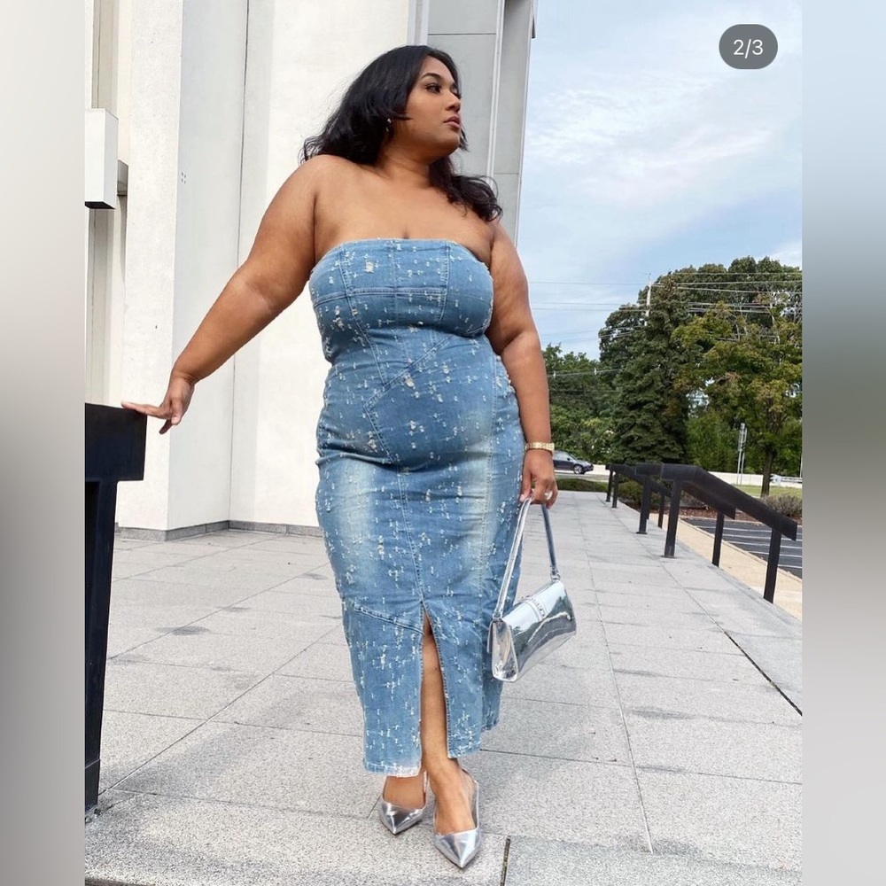 Corset Denim Dress